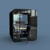 Mini kantoorunit 44 Inclusief deur, luchtbehandeling en verwarming. De V-Lounge. Mini kantoorunits. Met een open voorzijde leevrbaar en afsluitbaar.